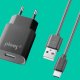 PLOOS - USB KIT ADAPTER 2A - USB-C Caricabatterie da rete 2A con cavo USB Type-C 2