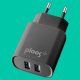PLOOS - DUAL USB ADAPTER 2A - Universal Caricabatterie con due porte USB 2