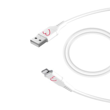 Eva Fruit Cavo caricabatterie per Apple iPhone Usb - Lightning 200 cm Bianco