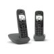 Gigaset AS490 Duo Telefono analogico/DECT Identificatore di chiamata Nero 2