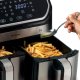 Ariete 4625 Friggitrice ad aria 9L, 2100W, Capacità 9L, Doppio cestello, Capacità di cottura 3,6kg, 11 programmi preimpostati, Funzione Max Crisp, Temperatura fino a 200°C, Cestello antiaderente con g 4