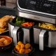 Ariete 4625 Friggitrice ad aria 9L, 2100W, Capacità 9L, Doppio cestello, Capacità di cottura 3,6kg, 11 programmi preimpostati, Funzione Max Crisp, Temperatura fino a 200°C, Cestello antiaderente con g 6