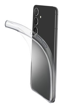 Cellularline Fine - Galaxy S24+ Cover in gomma morbida ultra sottile e trasparente