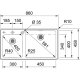 Franke FSX 220-86 TPL Lavello ad incasso Rettangolare Acciaio inox 3