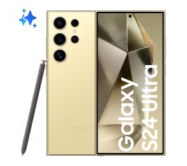 Samsung Galaxy S24 Ultra Smartphone AI, Display 6.8'' QHD+ Dynamic AMOLED 2X, Fotocamera 200MP, RAM 12GB, 512GB, 5.000 mAh, Titanium Yellow