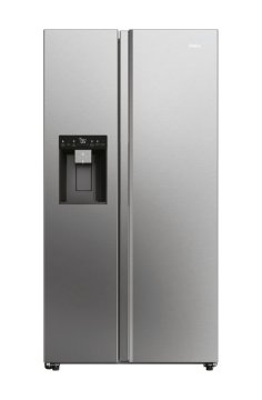 Haier SBS 90 Serie 5 HSW79F18CIMM frigorifero side-by-side Libera installazione 601 L C Platino, Acciaio inox