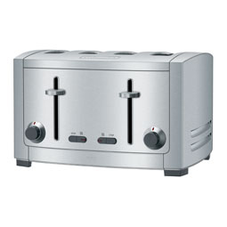 Electrolux EAT8100 tostapane 4 fetta/e 2400 W Argento