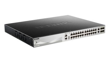 D-Link DGS-3130-30PS switch di rete Gestito L3 Gigabit Ethernet (10/100/1000) Supporto Power over Ethernet (PoE) Nero, Grigio
