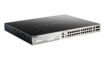 D-Link DGS-3130-30PS Gestito L3 Gigabit Ethernet (10/100/1000) Supporto Power over Ethernet (PoE) Nero, Grigio