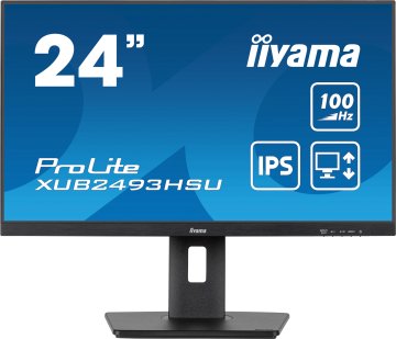 iiyama ProLite XUB2493HSU-B6 Monitor PC 60,5 cm (23.8") 1920 x 1080 Pixel Full HD LED Nero