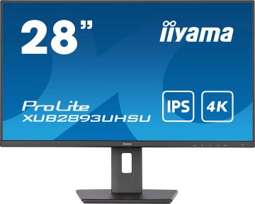 iiyama ProLite XUB2893UHSU-B5 (EOL) Monitor PC 71,1 cm (28") 3840 x 2160 Pixel 4K Ultra HD LED Nero