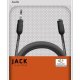 Ekon ECAJACKMF100K cavo audio 10 m 3.5mm Nero 3