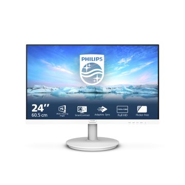 Philips V Line 241V8AW/00 LED display 60,5 cm (23.8") 1920 x 1080 Pixel Full HD LCD Bianco