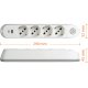 bticino Poker prolunghe e multiple 1,5 m 4 presa(e) AC Interno Bianco 6