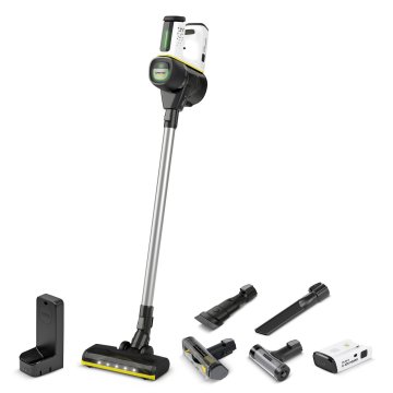 Kärcher VC 7 SIGNATURE LINE Aspirapolvere a bastone 2 in 1 Secco HEPA Senza sacchetto Nero, Bianco 2,5 Ah
