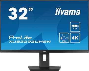 iiyama ProLite XUB3293UHSN-B5 Monitor PC 80 cm (31.5") 3840 x 2160 Pixel 4K Ultra HD LCD Nero