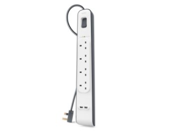 Belkin BSV401VF2M protezione da sovraccarico Bianco 4 presa(e) AC 2 m