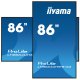 iiyama LH8664UHS-B1AG visualizzatore di messaggi Pannello A digitale 2,18 m (86