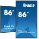 iiyama LH8664UHS-B1AG visualizzatore di messaggi Pannello A digitale 2,18 m (86