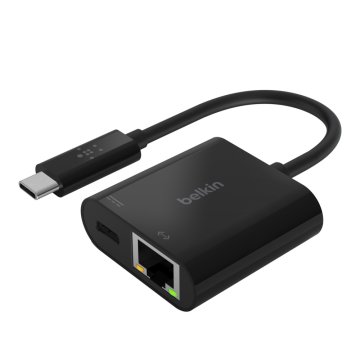 Belkin ADATTATORE DA USB-C A ETHERNET CON RICARICA 60W