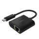 Belkin ADATTATORE DA USB-C A ETHERNET CON RICARICA 60W 2