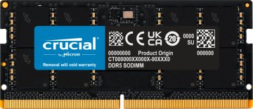 Crucial SORAM D5 5200 48GB CL46 - 48 GB memoria 1 x 48 GB DDR5 5600 MHz Data Integrity Check (verifica integrità dati)