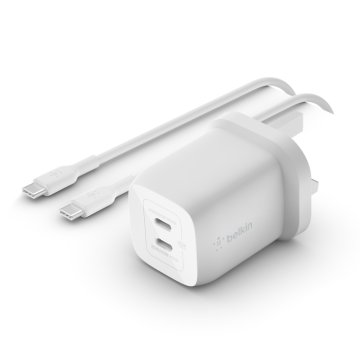 Belkin WCH013vf2MWH-B6 Computer portatile, Smartphone Bianco AC Ricarica rapida Interno