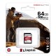 Kingston Technology 64GB Canvas React Plus SDXC UHS-II 300R/260W U3 V90 for Full HD/4K/8K 4