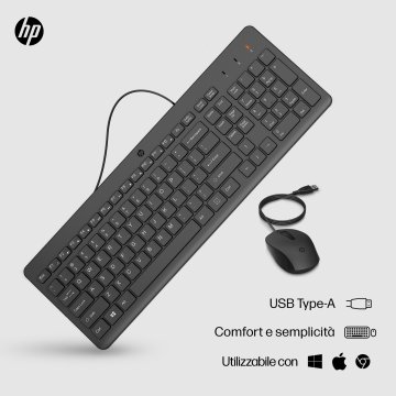 HP Tastiera e mouse 150 Wired