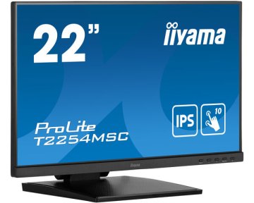 iiyama ProLite T2254MSC-B1AG Monitor PC 54,6 cm (21.5") 1920 x 1080 Pixel Full HD LED Touch screen Nero