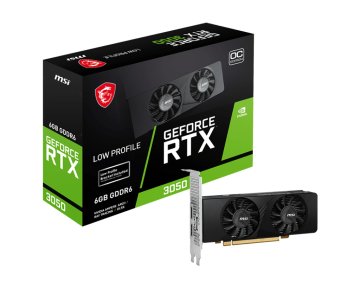 MSI GEFORCE RTX 3050 LP 6G OC scheda video NVIDIA 6 GB GDDR6