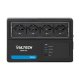 Vultech UPS700VA-XS - Gruppo di continuità 700VA 4x Bipasso/Schuko + 2x USB 3