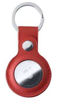 Cellularline Class - AirTag Custodia effetto pelle con anello per AirTag