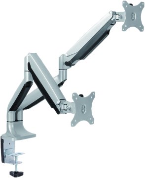 VALUE 17.99.1147 Supporti a parete per TV Scrivania Nero, Grigio