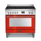 Lofra PRG96WFMT/5I Cucina Elettrico Piano cottura a induzione Rosso, Acciaio inox 2