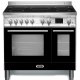 Lofra PNMD96MFTE/5I Cucina freestanding Elettrico Piano cottura a induzione Nero, Acciaio inox 2