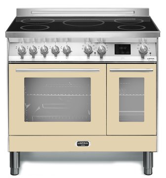 Lofra PBID96MFTE/5I Cucina freestanding Elettrico Piano cottura a induzione Beige, Acciaio inox
