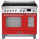 Lofra PRD96MFTE/5I Cucina freestanding Elettrico Piano cottura a induzione Rosso, Acciaio inox 2