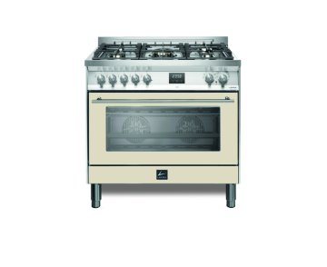 Lofra PBIG96WMFT/AEO Cucina Elettrico Gas Perlato, Acciaio inox