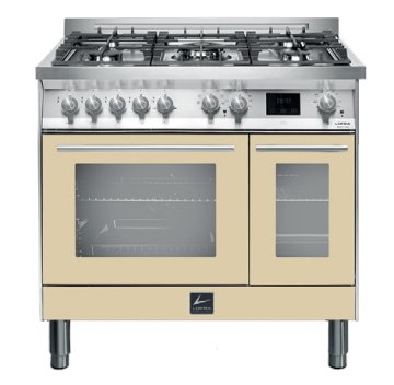 Lofra PBID96MFTE/AE0 Cucina Elettrico Gas Beige, Acciaio inox