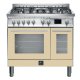 Lofra PBID96MFTE/AE0 Cucina Elettrico Gas Beige, Acciaio inox 2