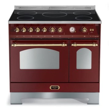 Lofra RRD96MFTE/5I cucina Cucina freestanding Elettrico Piano cottura a induzione Borgogna