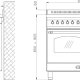 Lofra RRD96MFTE/5I cucina Cucina freestanding Elettrico Piano cottura a induzione Borgogna 3