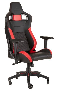 Corsair T1 Race Sedia da gaming per PC Nero, Rosso