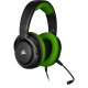 Corsair HS35 Auricolare Cablato A Padiglione Giocare Nero, Verde 5