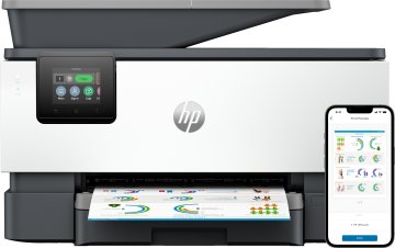 HP OfficeJet Pro Stampante multifunzione HP 9125e, Colore, Stampante per Piccole e medie imprese, Stampa, copia, scansione, fax, HP+; idonea a HP Instant Ink; stampa da smartphone o tablet; touchscree