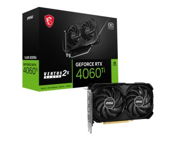 MSI VENTUS GEFORCE RTX 4060 TI 2X NERO 16G OC scheda video NVIDIA 16 GB GDDR6