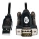 Tripp Lite U209-000-R cavo seriale Nero, Bianco 1,52 m USB A DB9 3