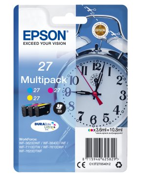 Epson Alarm clock Multipack Sveglia 3 colori Inchiostri DURABrite Ultra 27