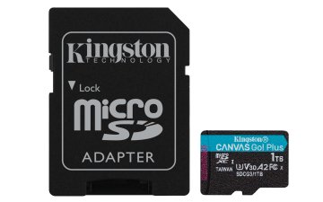 Kingston Technology Scheda microSDXC Canvas Go Plus 170R A2 U3 V30 da 1TB + adattatore